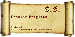 Drexler Brigitta névjegykártya